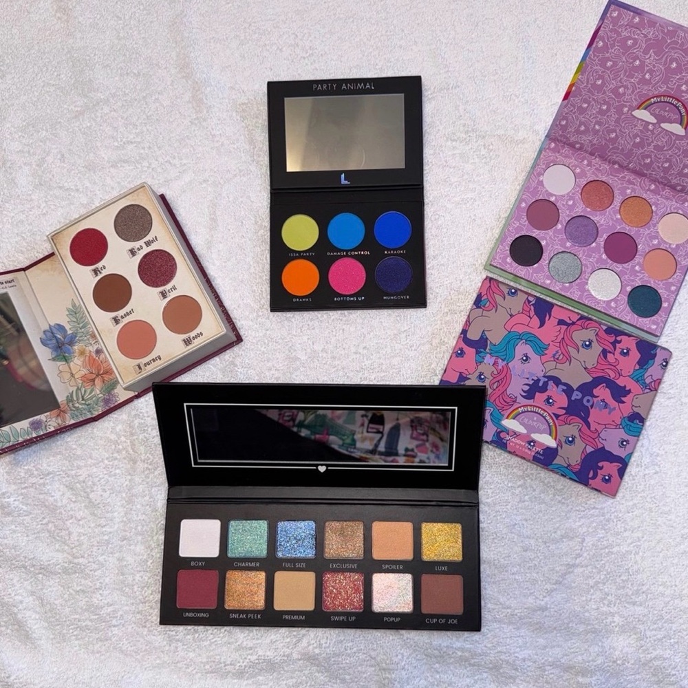 Ultimate Eyeshadow 4 Palette Bundle – Brights, Neutrals & Shimmers (Brand New)